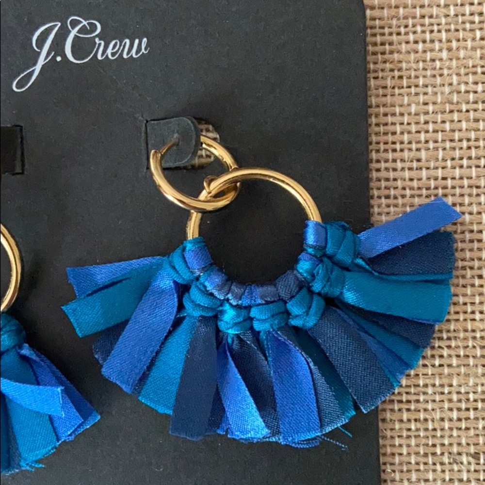 Fabric Fan Earrings by J. Crew - Picture 2 of 3